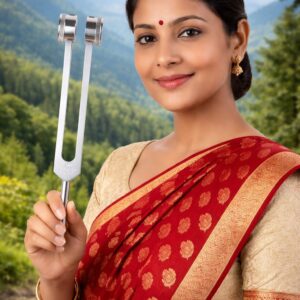 136.10 Hz Weighted Om Tuning Fork With Mallet.