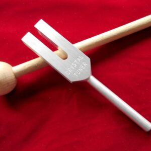 Crystal Tuner 4096 Hz Tuning Fork With Large Handle & Velvet Pouch
