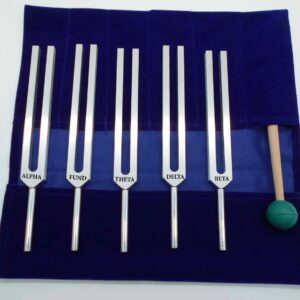 Brian Tuning Fork with Velvet pouch + Mallet Use for meditation, Relaxation Sound Healing.