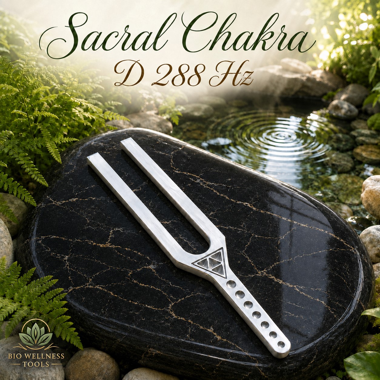 Sacral Chakra D 288 Hz Giant Tuning Fork - Image 5