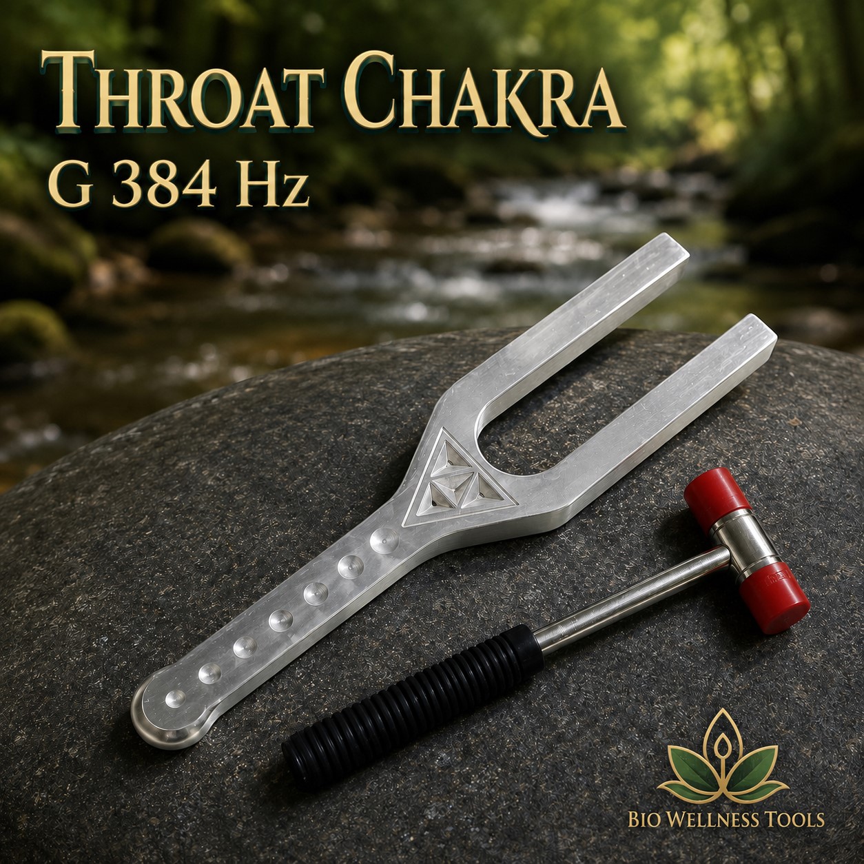 Throat Chakra G 384 Hz Giant Tuning Fork. - Image 4