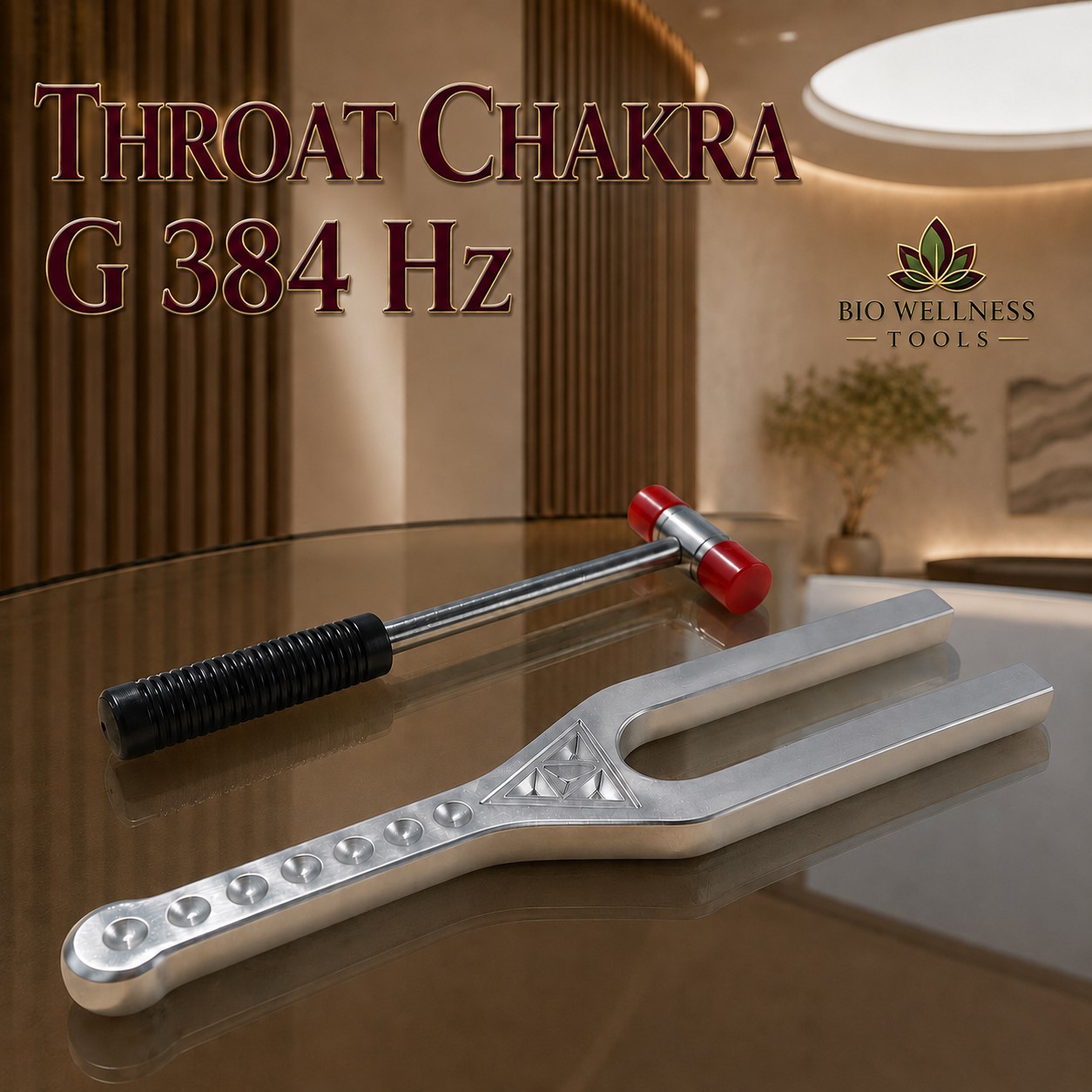 Throat Chakra G 384 Hz Giant Tuning Fork. - Image 3