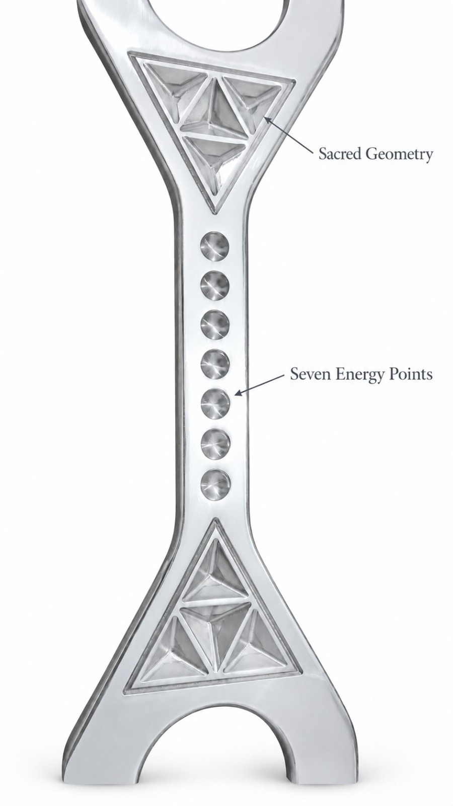 OM Tuner 272.20 Hz & 544.4 Hz Dual Frequency Giant Tuning Fork With Mallet - Image 6