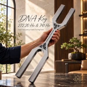 DNA Key 272.20 Hz & 741 Hz Dual Frequency Giant Tuning Fork