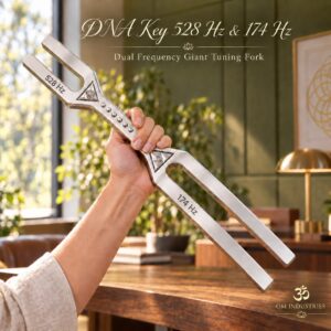 DNA Key 174 Hz & 528 Hz Dual Frequency Giant Tuning Fork With Mallet