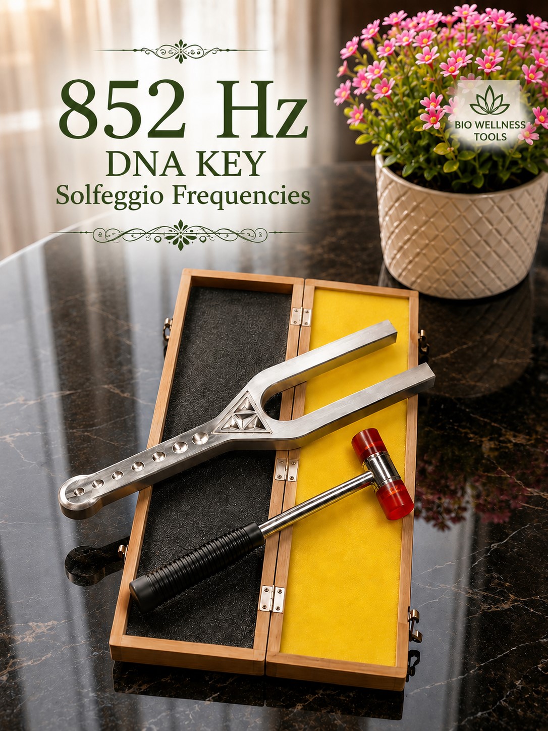 DNA Key 852 Hz Solfeggio Frequency Tuning Fork